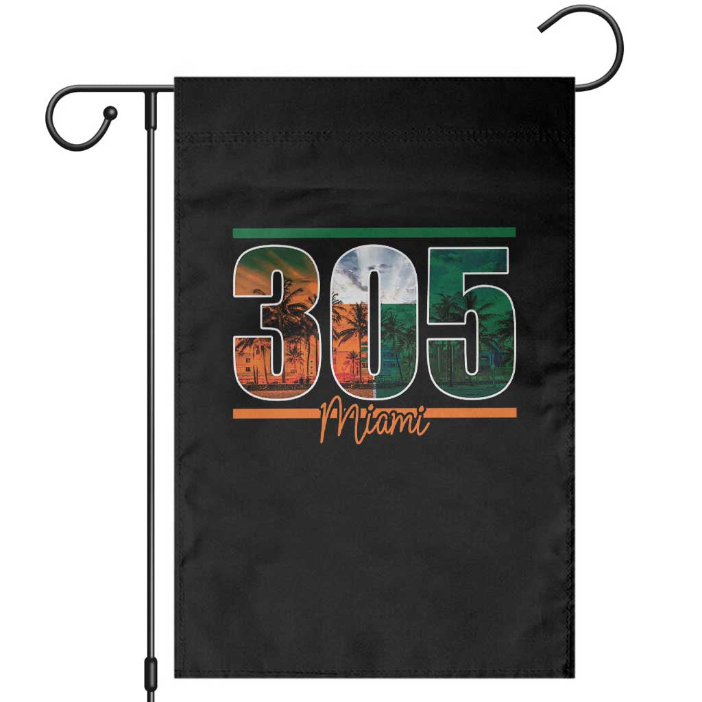 305 Miami Garden Flag Area Code Florida FL Vintage Palm Trees TS11 Black Print Your Wear
