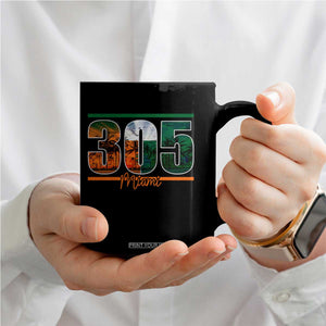 305 Miami Coffee Mug Area Code Florida FL Vintage Palm Trees TS11 Print Your Wear