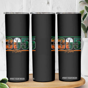 305 Miami Skinny Tumbler Area Code Florida FL Vintage Palm Trees TS11 Print Your Wear