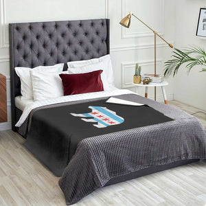 Vintage Chicago Flag Illinois State Bear Lover Throw Blanket TS11 Print Your Wear