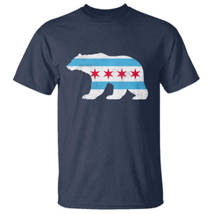 Vintage Chicago Flag Illinois State Bear Lover T Shirt TS11 Navy Print Your Wear