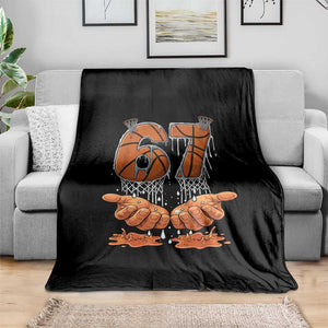Basketball 67 Six Seven Funny Gen Alpha Meme Drip Throw Blanket TS11 Print Your Wear