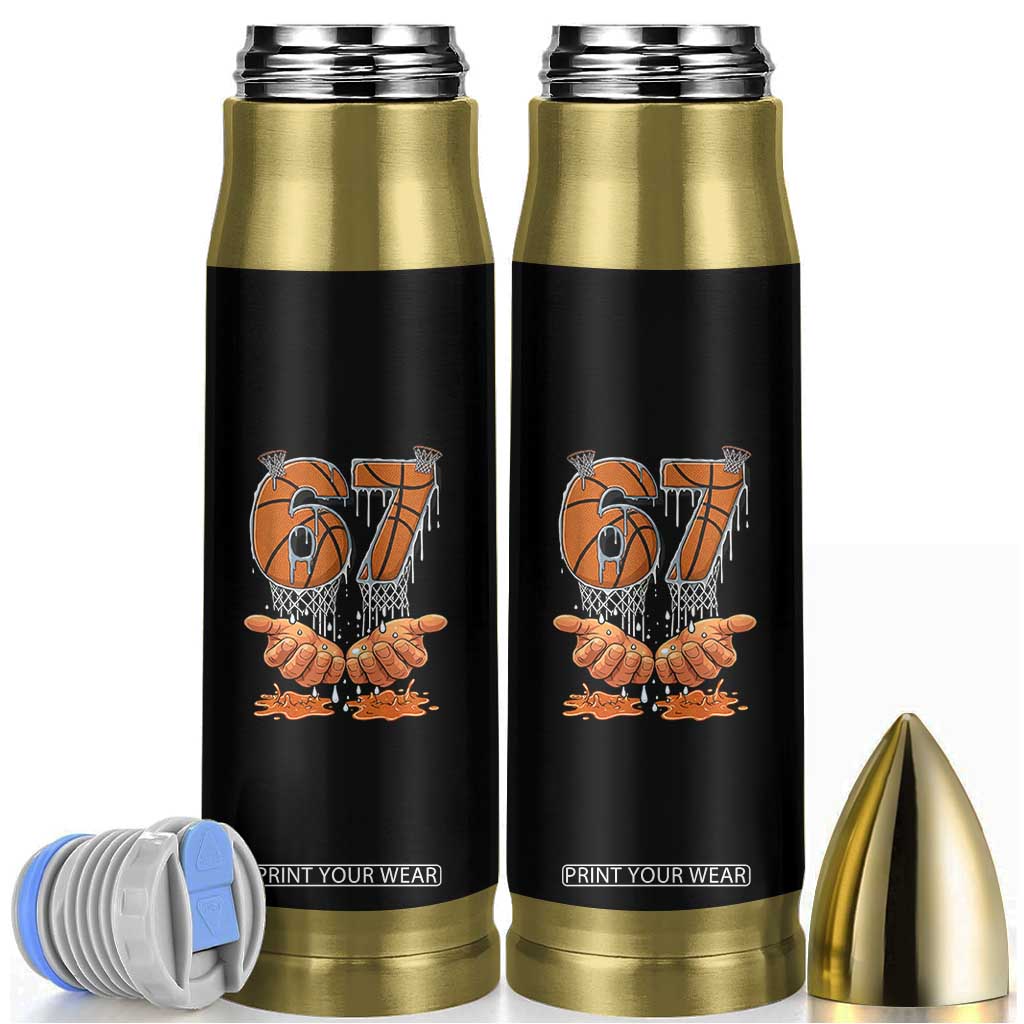 Basketball 67 Six Seven Funny Gen Alpha Meme Drip Bullet Tumbler TS11 Black Print Your Wear