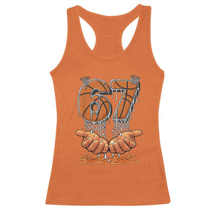 Basketball 67 Six Seven Funny Gen Alpha Meme Drip Racerback Tank Top TS11 Orange Print Your Wear