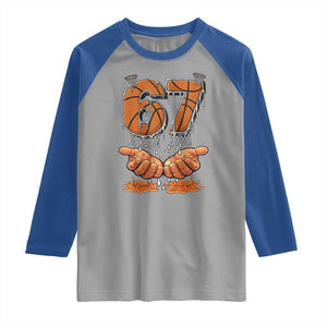 Basketball 67 Six Seven Funny Gen Alpha Meme Drip Raglan Shirt TS11 Sport Gray Royal Print Your Wear