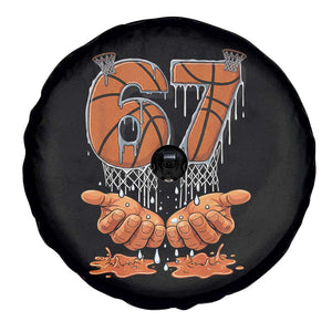 Basketball 67 Six Seven Funny Gen Alpha Meme Drip Spare Tire Cover TS11 Print Your Wear