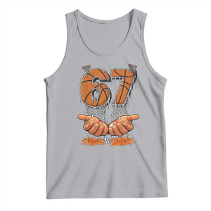 Basketball 67 Six Seven Funny Gen Alpha Meme Drip Tank Top TS11 Athletic Heather Print Your Wear