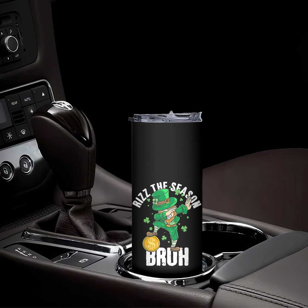 Funny St Patrick's Day Rizz The Season Bruh Skinny Tumbler Leprechaun Shamrock TS11 Print Your Wear