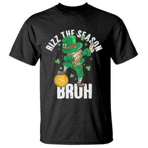 Funny St Patrick's Day Rizz The Season Bruh T Shirt Leprechaun Shamrock TS11 Black Print Your Wear