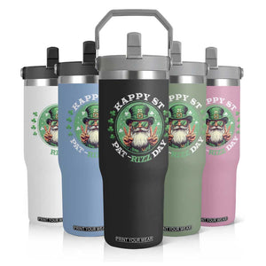 Happy St Pat Rizz Day Flip Straw Tumbler Leprechaun St Patrick's Day Shamrock TS11 Print Your Wear