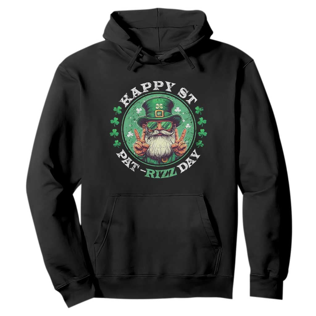 Happy St Pat Rizz Day Hoodie Leprechaun St Patrick's Day Shamrock TS11 Black Print Your Wear