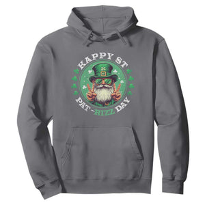Happy St Pat Rizz Day Hoodie Leprechaun St Patrick's Day Shamrock TS11 Charcoal Print Your Wear