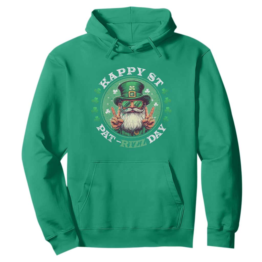 Happy St Pat Rizz Day Hoodie Leprechaun St Patrick's Day Shamrock TS11 Irish Green Print Your Wear