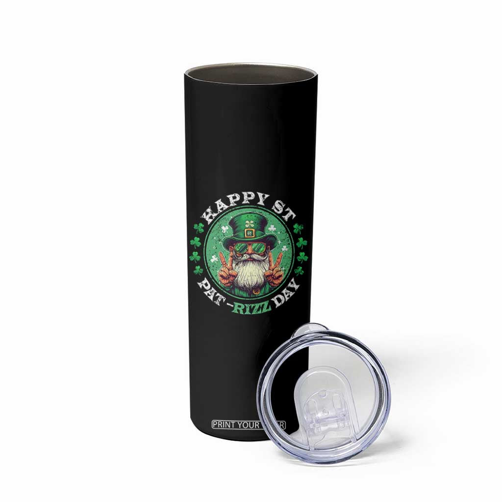 Happy St Pat Rizz Day Skinny Tumbler Leprechaun St Patrick's Day Shamrock TS11 Print Your Wear