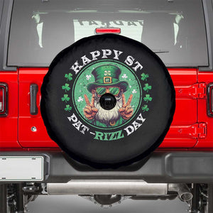 Happy St Pat Rizz Day Spare Tire Cover Leprechaun St Patrick's Day Shamrock TS11 Black Print Your Wear
