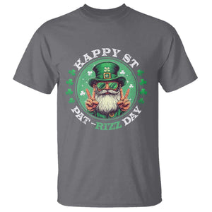 Happy St Pat Rizz Day T Shirt Leprechaun St Patrick's Day Shamrock TS11 Charcoal Print Your Wear