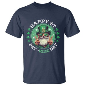 Happy St Pat Rizz Day T Shirt Leprechaun St Patrick's Day Shamrock TS11 Navy Print Your Wear