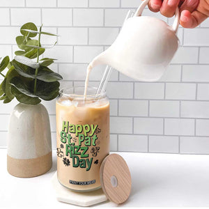 Funny Skibidi St Patrick's Day Glass Can Happy St Pat Rizz Day Shamrock TS11 Print Your Wear