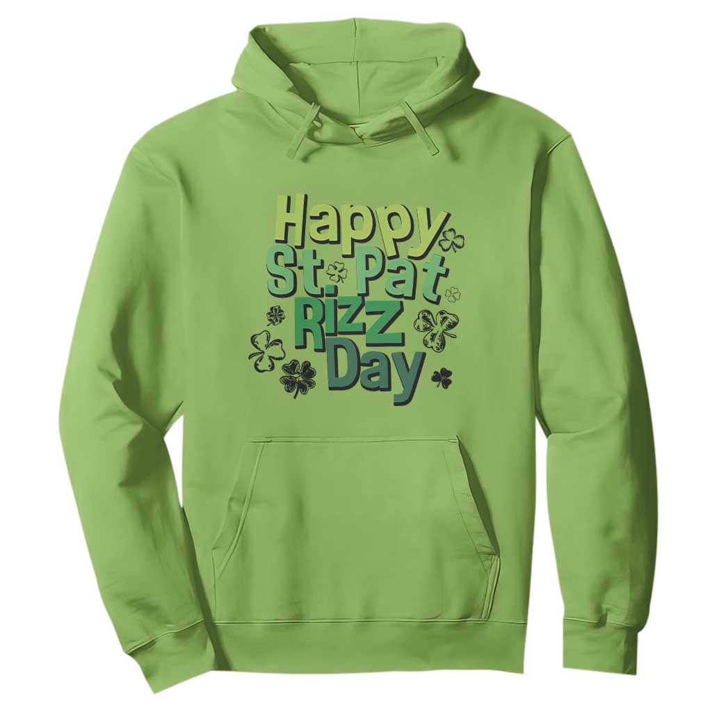 Funny Skibidi St Patrick's Day Hoodie Happy St Pat Rizz Day Shamrock TS11 Lime Print Your Wear