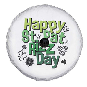Funny Skibidi St Patrick's Day Spare Tire Cover Happy St Pat Rizz Day Shamrock TS11 Print Your Wear