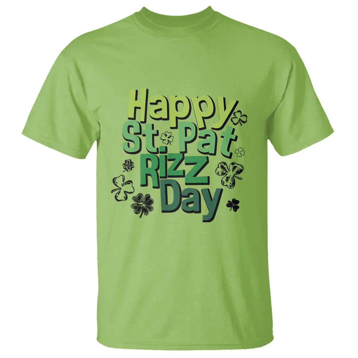 Funny Skibidi St Patrick's Day T Shirt Happy St Pat Rizz Day Shamrock TS11 Lime Print Your Wear