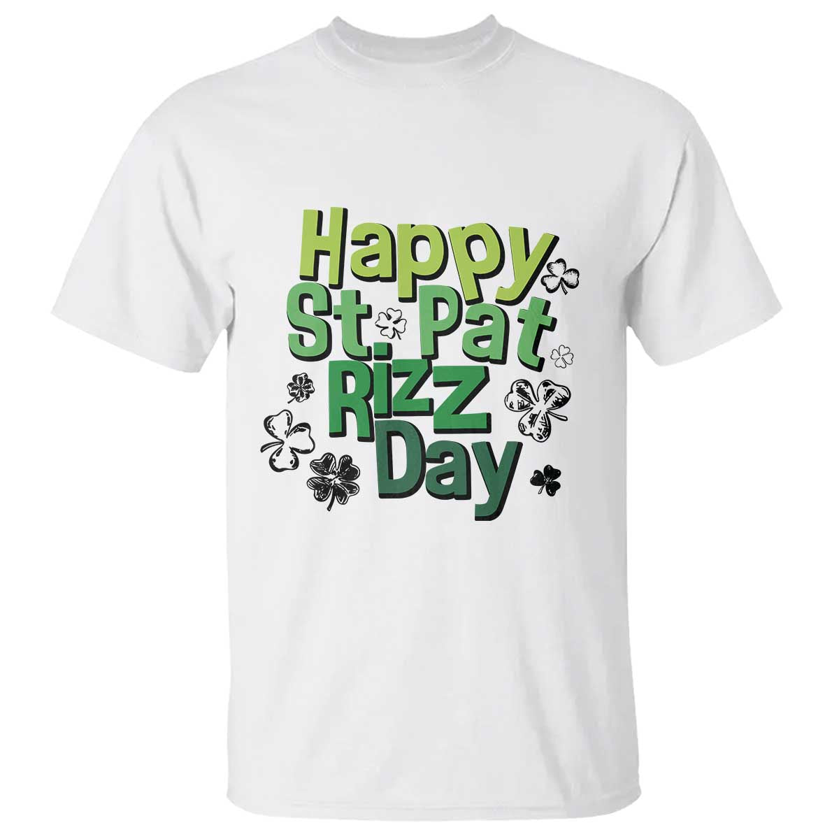 Funny Skibidi St Patrick's Day T Shirt Happy St Pat Rizz Day Shamrock TS11 White Print Your Wear