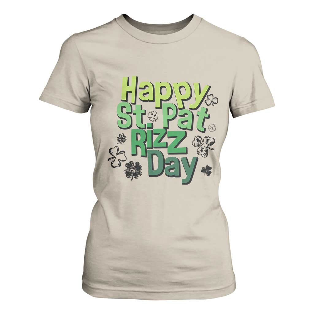 Funny Skibidi St Patrick's Day T Shirt For Women Happy St Pat Rizz Day Shamrock TS11 Sand Print Your Wear