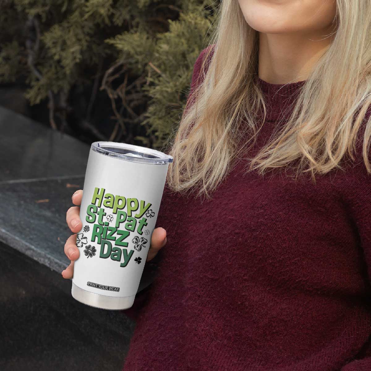 Funny Skibidi St Patrick's Day Tumbler Cup Happy St Pat Rizz Day Shamrock TS11 Print Your Wear