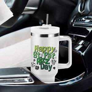 Funny Skibidi St Patrick's Day Tumbler With Handle Happy St Pat Rizz Day Shamrock TS11 Print Your Wear