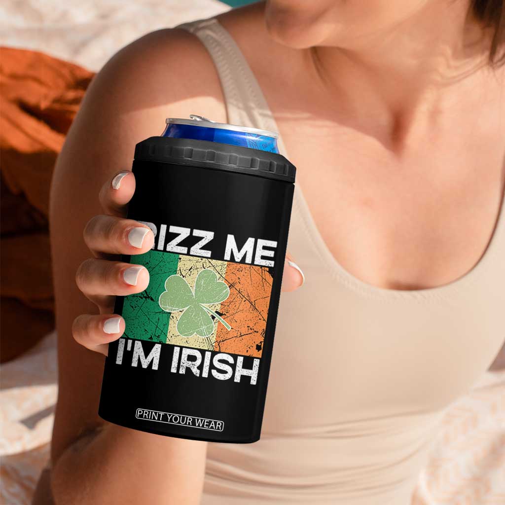 Funny St Patrick's Day Rizz Me I'm Irish 4 in 1 Can Cooler Tumbler Shamrock Ireland Flag TS11 Print Your Wear