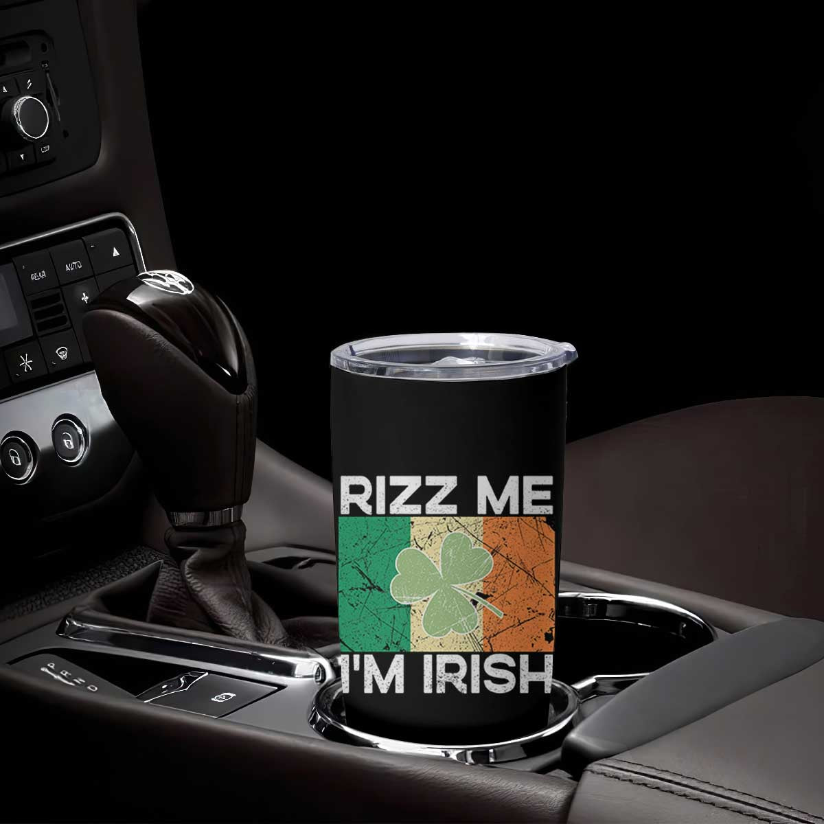 Funny St Patrick's Day Rizz Me I'm Irish Tumbler Cup Shamrock Ireland Flag TS11 Print Your Wear