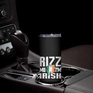 Funny Rizz Me I'm Irish Skinny Tumbler St Patrick's Day Vintage Ireland Flag TS11 Print Your Wear