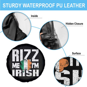 Funny Rizz Me I'm Irish Spare Tire Cover St Patrick's Day Vintage Ireland Flag TS11 Print Your Wear