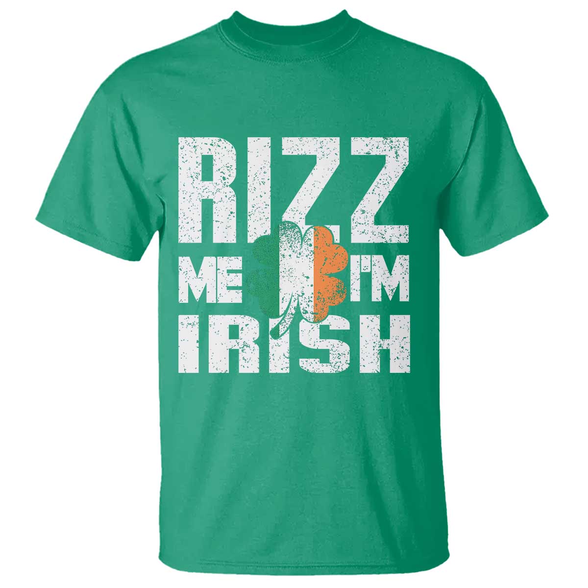 Funny Rizz Me I'm Irish T Shirt St Patrick's Day Vintage Ireland Flag TS11 Irish Green Print Your Wear