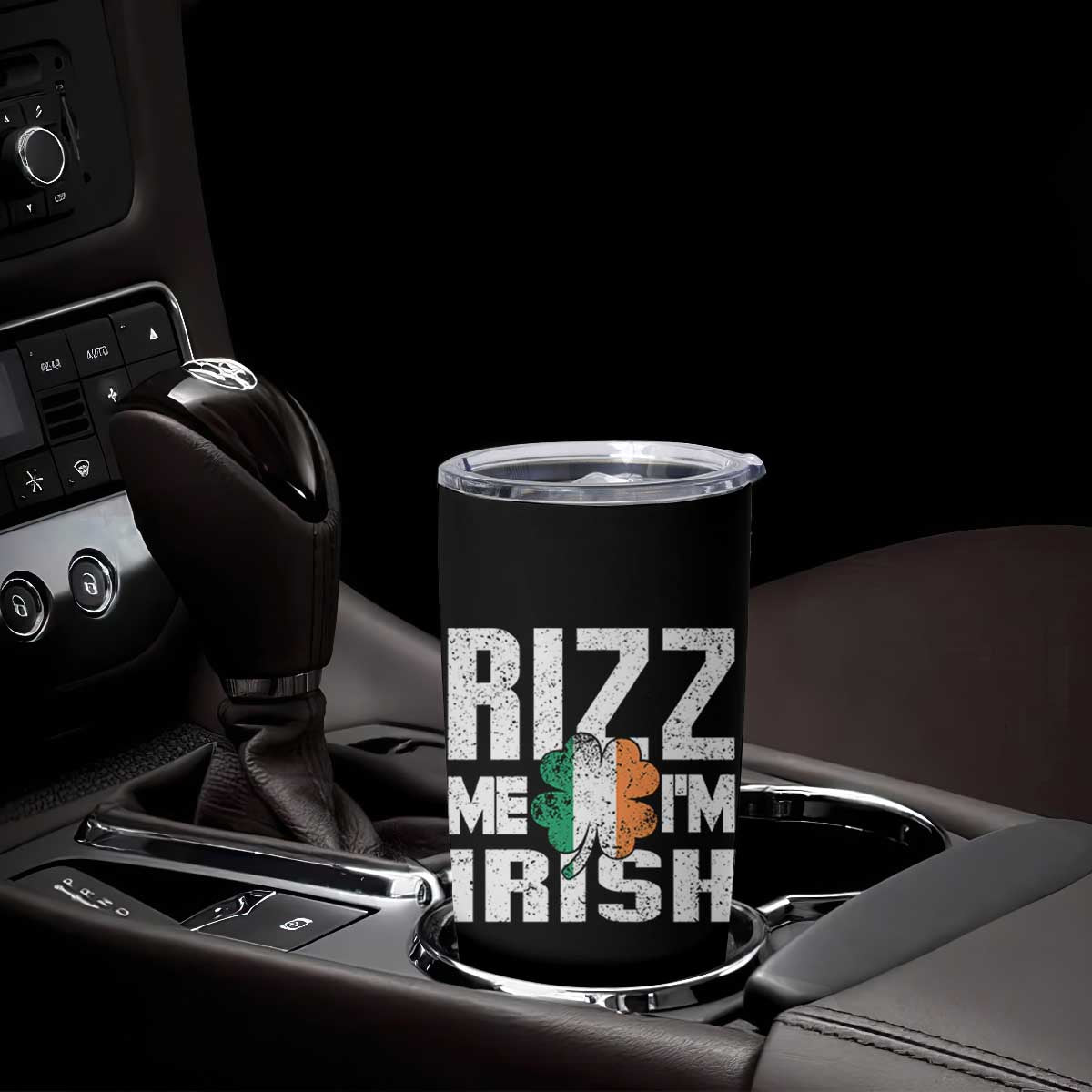 Funny Rizz Me I'm Irish Tumbler Cup St Patrick's Day Vintage Ireland Flag TS11 Print Your Wear