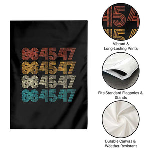 Funny Vintage 80s Style 86 45 47 Retro Stripes Garden Flag TS11 Print Your Wear