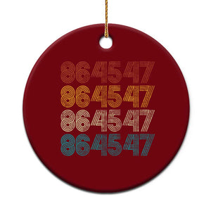 Funny Vintage 80s Style 86 45 47 Retro Stripes Ceramic Ornament TS11 1pc Red Print Your Wear