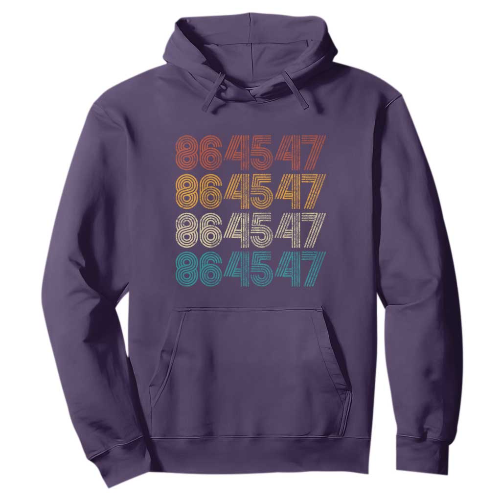 Funny Vintage 80s Style 86 45 47 Retro Stripes Hoodie TS11 Purple Print Your Wear