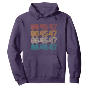 Funny Vintage 80s Style 86 45 47 Retro Stripes Hoodie TS11 Purple Print Your Wear