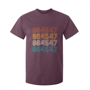 Funny Vintage 80s Style 86 45 47 Retro Stripes T Shirt For Kid TS11 Maroon Print Your Wear