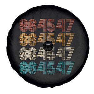 Funny Vintage 80s Style 86 45 47 Retro Stripes Spare Tire Cover TS11 Print Your Wear