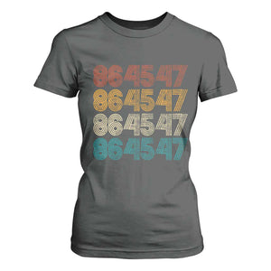Funny Vintage 80s Style 86 45 47 Retro Stripes T Shirt For Women TS11 Dark Heather Print Your Wear