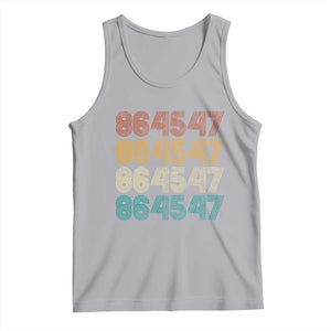 Funny Vintage 80s Style 86 45 47 Retro Stripes Tank Top TS11 Athletic Heather Print Your Wear
