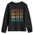 Funny Vintage 80s Style 86 45 47 Retro Stripes Youth Sweatshirt TS11 Black Print Your Wear