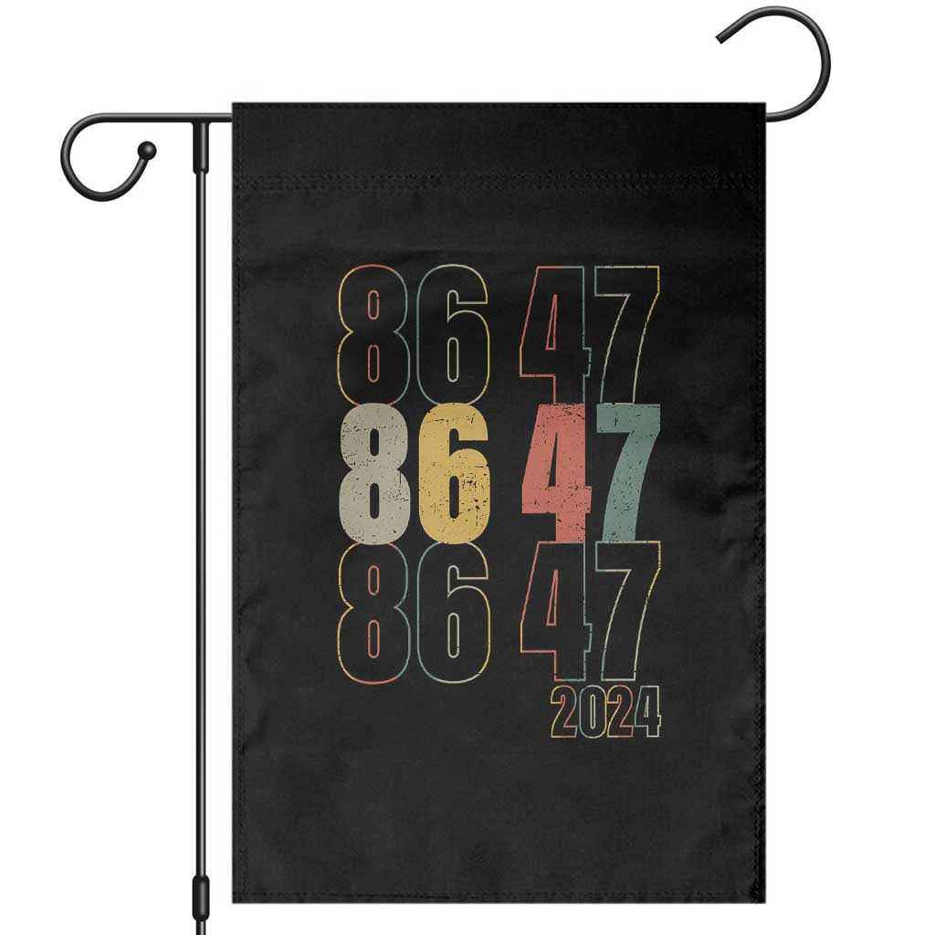 Funny Vintage 80s Style 86 47 2024 Retro Garden Flag TS11 Black Print Your Wear