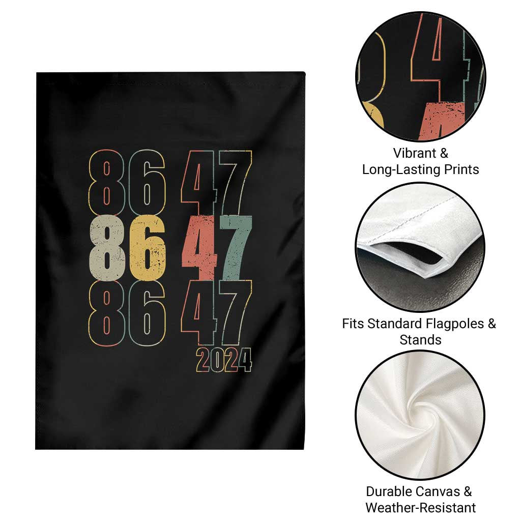 Funny Vintage 80s Style 86 47 2024 Retro Garden Flag TS11 Print Your Wear