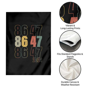 Funny Vintage 80s Style 86 47 2024 Retro Garden Flag TS11 Print Your Wear