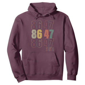 Funny Vintage 80s Style 86 47 2024 Retro Hoodie TS11 Maroon Print Your Wear