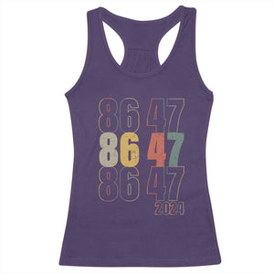 Funny Vintage 80s Style 86 47 2024 Retro Racerback Tank Top TS11 Purple Print Your Wear