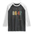 Funny Vintage 80s Style 86 47 2024 Retro Raglan Shirt TS11 Black White Print Your Wear